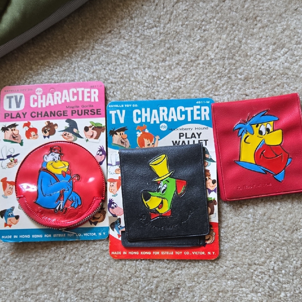 Vintage TV Character Play Wallet and Change Purse Set